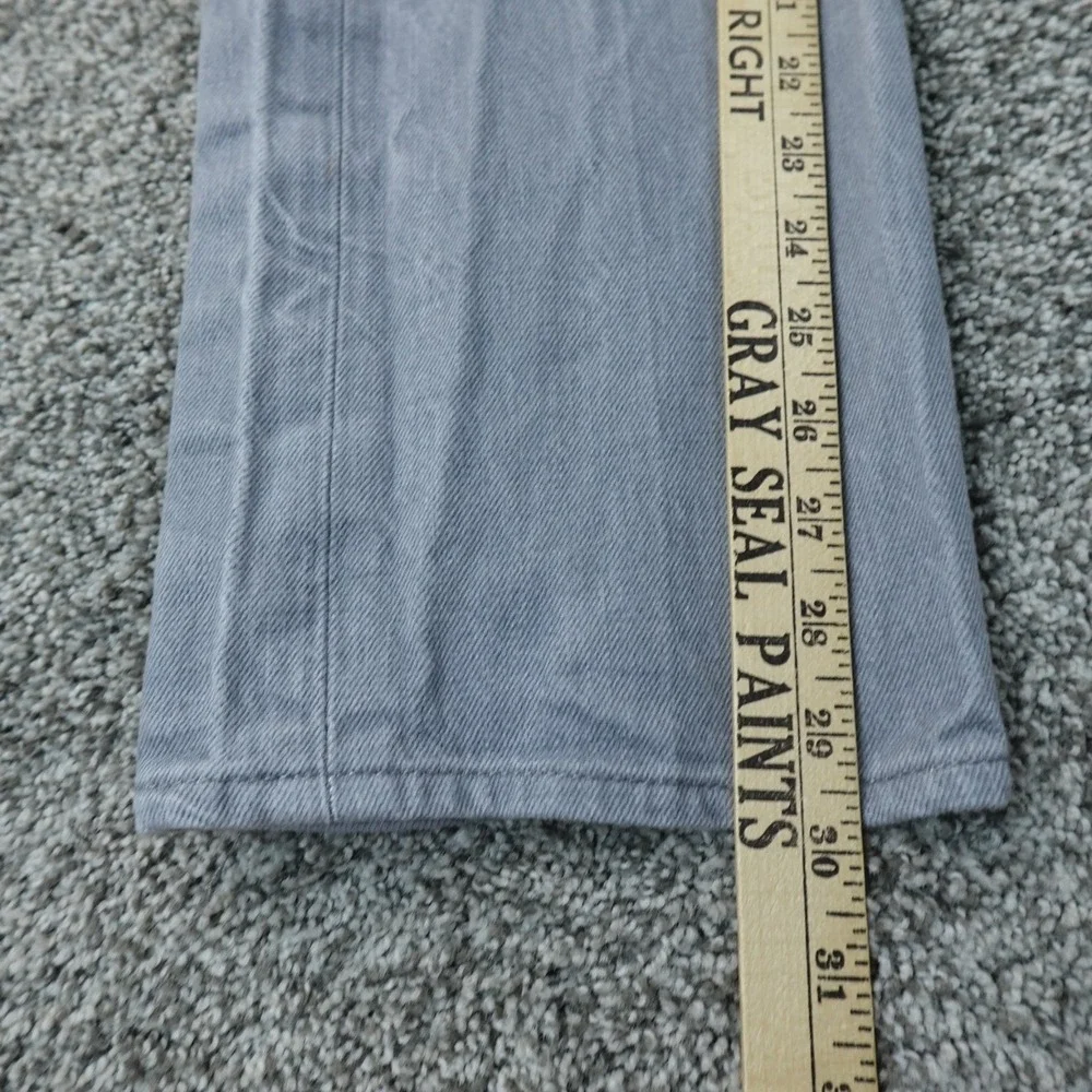 Levis Jeans Mens 32X30 Black Gray Denim Pants‎ 501 Button Fly Straight Western